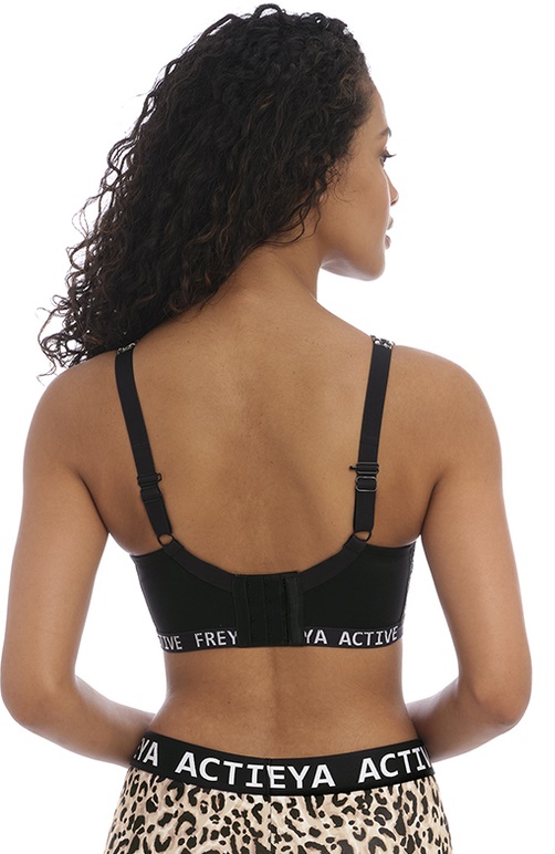 Freya Active Dynamic Soft Cup Sports Bra - Pure Leopard Black Available at  The Fitting Room
